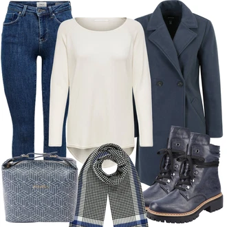 Sexy Outfit s Modrá/Tmavě modrá/Fialová Kožená bunda/Push up Džín/Kožené Boty/Džín s Nízkým Pasem/Džíny s Nízkým Sedem/High Waist Džínové Kalhoty Only "Podzimní Vzhled"Look: Styl, Ležérní, Egirl, Francouzské, Krásný, Bezešvé, Sexy