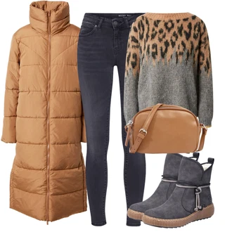 Sportovní Outfit s Šedá/Tmavě modrá Kožená bunda/Sportovní boty/Kožené Boty/Slim Fit Džíny/Termální Džíny/Sweat Džíny/Zimní bunda/Kožená Pánská Bund/Motorkářské Džíny/Džíny Regular Fit Noisy may "Podzimní Ležérní Outfit"Look: Styl, Ležérní, Francouzské, Námořní, Chytrý příležitostný, Sportovní, Pracovní oděvy