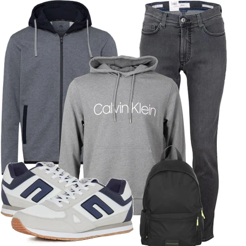 Schwarz Rucksack Calvin Klein Jeans kombinieren