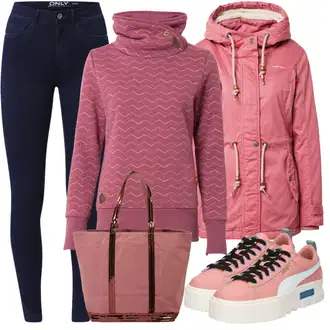 Šik Outfit s Tmavě modrá Džíny Kožená bunda/Zimní bunda/Kotníková Bota/Termální Džíny/Dámské Džíny s Délkou 7/8/High Waist Džínové Kalhoty/Push up Džín/Kožené Boty Only "Podzimní Ležérní Outfit"Look: Styl, Šik, Elegantní, Cool, Disko, Francouzské, Krásný, Old Money, Bezešvé