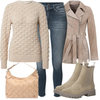 Outfit sa Zeleno Čizmica Chelsea Gležnjača Tamaris "Jesenski outfiti"