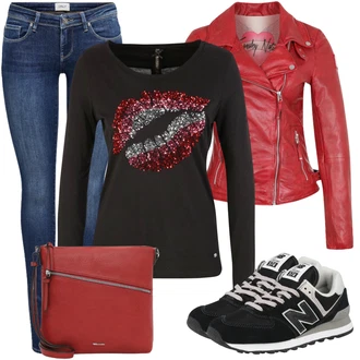 Outfit sa Crna Niska Tenisica New Balance "Jesenski outfiti"