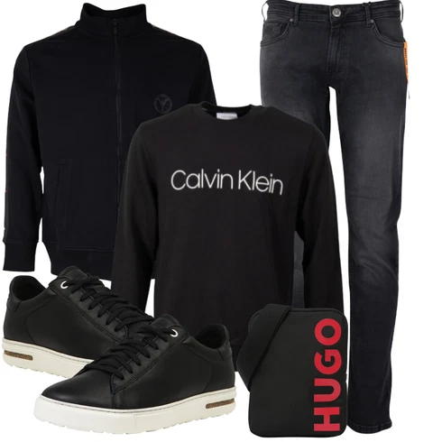 Schick Schwarz Schmaler Sneaker/Leder Sneaker/Sneaker Low/Schnürschuh/Sneaker Mit Seitlichem Reißverschluss Birkenstock kombinierenLook: Uni, Casual, Löwe, Trendige, Skater, Schick, Coole, Unisex, Sportlich, Smart Casual, Bad Taste