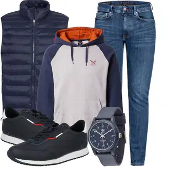 Mollige Outfit mit Blau/Dunkelblau/Hellblau Hose Große Größe/Slim Fit Jeans/Leder Schuhe/Low Rise Jean/Lederjacke/Sportschuhe/Regular-Fit Jeans/Push up Jeans/Knöchelstiefel/Winterjacke/Tapered-Jeans/Low Waist Jean/Damen 7/8-Länge Jeans/Schlupfjeans Tommy Hilfiger "Lässiger Freizeit Look"