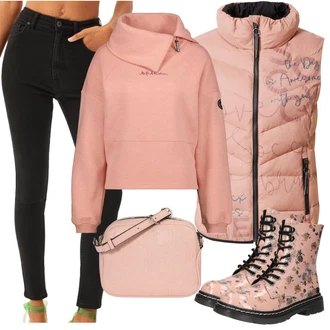 Outfit s Černá/Tmavě hnědá/Vínová Pánské tričko/Zužující se Džíny/Sweat Džíny/Termální Džíny/Dámské Džíny s Délkou 7/8/Zkrácené Džíny/Mom Jean bershka "Módní vzhled pro podzim"