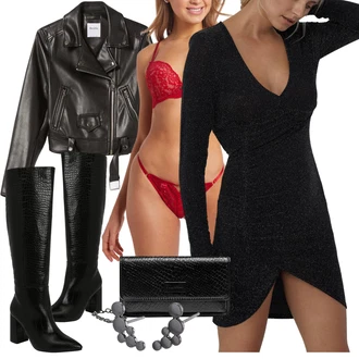 Outfity pro svatební hosty s Červená/Tmavě červená/Růžová Trojúhelníkový Podprsenek/Podprsenka s kosticemi/Zmenšující Podprsenek/Bralette/Prsatější střih podprsenky/Krajková podprsenka/Podprsenka Balconette/Podprsenka Bez Kostic JETTE "Nejlepší sexy outfit"