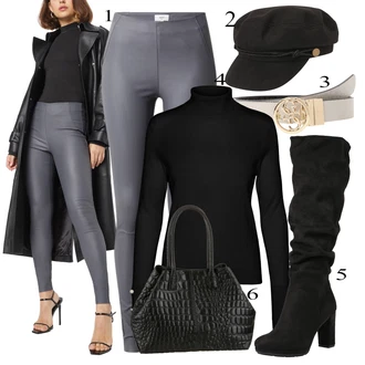 Outfit s Černá Kšiltovka Only "Podzimní Outfit"
