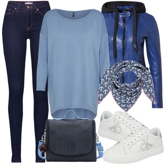 Krátká/mini Outfit s Černá Taška Přes Rameno/Doplňek/Dlouhé Kardigany/Dlouhý Svetr/Dlouhá tylová Sukně/Batoh/Dlouhý Zimní Kabát Kipling "Podzimní Outfit"