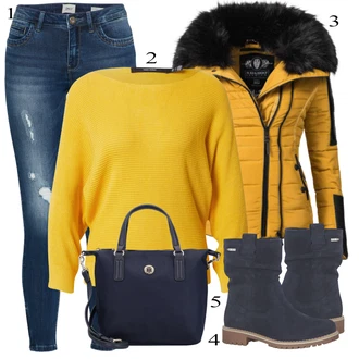 teplý Outfit sa Žuta Jakna za turno skijanje/Donja Jakna/Zimska Jakna/Jedriličarska jakna/Izuzetna jakna/Skijaška jakna/Ljetna pod-jakna/Puferica Jakna/Hibridna jakna/Jakna za jahanje/Outdoor Jakna Navahoo "Jesenski Outfit"