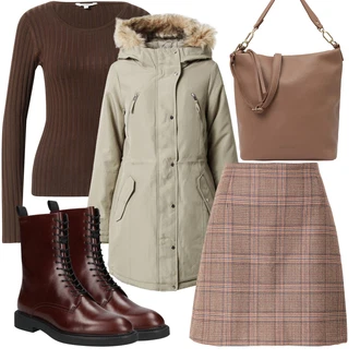 Outfit s Černá Kozačka Šněrovací Kotníková Bota Vagabond Shoemakers "Podzimní Outfit"