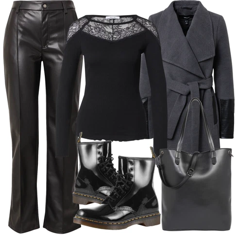 Kombinace Černá/Hnědá/Tmavě hnědá/Béžová/Krémová/Zelená/Bílá Kožená Kalhoty/Kalhoty Bootcut/Kalhoty z Umělé Kůže/Zvonová Kalhoty Kožené Zvonové Kalhoty/Vinylové kalhoty Noisy may