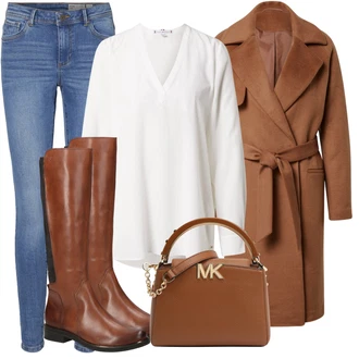 Outfit s Bota Chelsea Boty Caprice "Podzimní Outfit"