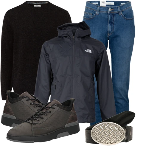 Schwarz Sneaker/Sportschuh/Leder Sneaker Bullboxer kombinieren