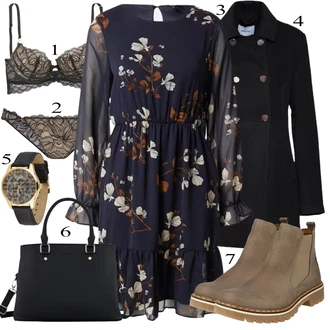 outfit mit Rjava Škorenj Gabor "Padajoča oblačila"