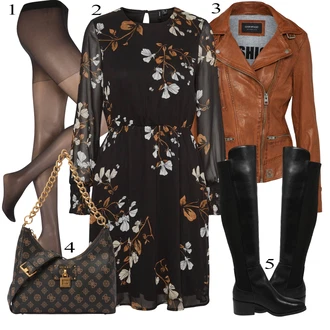 Biker outfit mit Rjava/Temno rjava/Roza Vintage Usnjena Jakna/Jesenska jakna/Motoristična jakna/Jakna iz Umetnega Usnja/Usnjena Bomber Jakna/Usnjena Jakna/Pomladna jakna Oakwood "Padajoča oblačila"