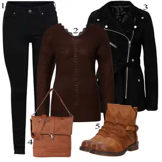 Motorka Zima Outfit s Černá Sametová Bunda/Motorkářské Bund/Manšestrová Bunda/Motorkářská Bunda/Vojenské Bund/Vlněná Bund/Jezdecká Bunda/Bunda s Bočním Zipem Freaky Nation "Podzimní Outfit"Look: Jízda na koni, Motorka