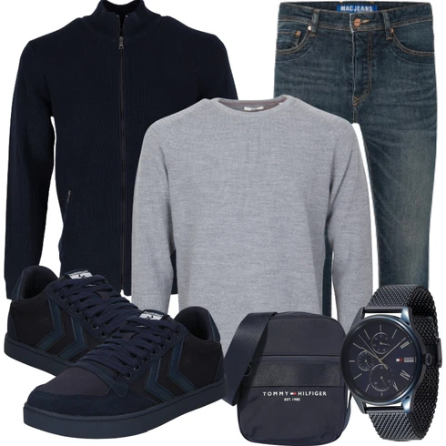 Mischfarben Hoodie Sweatshirt/Hoodie Brax kombinieren
