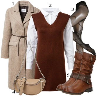 outfit mit Rdeča Mustang "Padajoča oblačila"