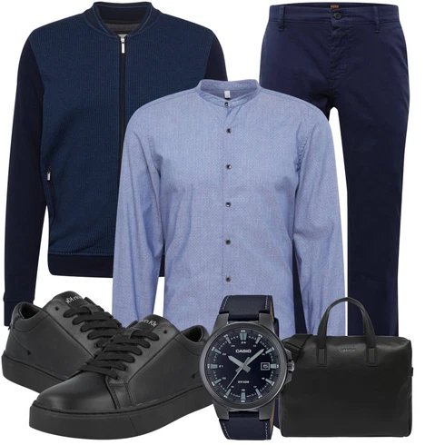 DunkelBlau/Blau Samthose/Cordhose/Slim Hose/Gerade Hose/Bootcut Pant/Bengalin Hose/Hose mit Schlitz/Anzughose/Business Hose/Twill Hose Boss kombinieren