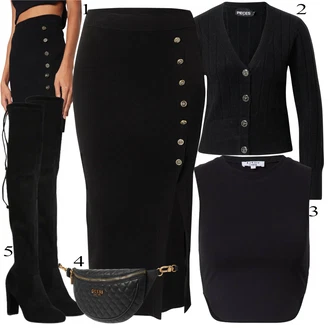 outfit mit Črna Krilo MICHAEL Michael Kors "Padajoča oblačila"
