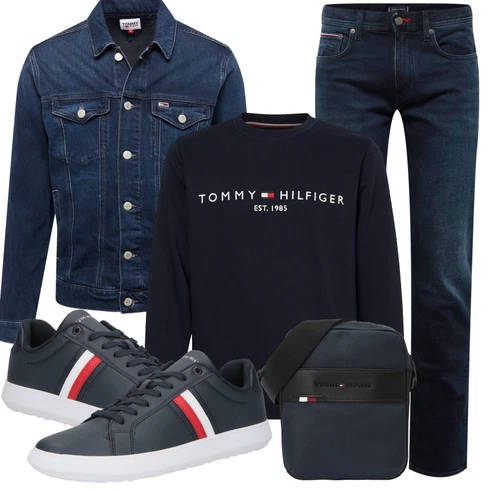 Dunkelblau Große Größe Sweatmode/Damen Pullover/Sport Sweatshirt/Women's Fleece Sweatshirts Tommy Hilfiger kombinieren mit Dunkelblau Sweatmode/Damen Pullover/Sport Sweatshirt/Women's Fleece Sweatshirts Tommy Hilfiger