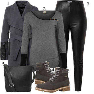 Ležérní outfity Business Zima s Tmavě šedá/Tmavě modrá/Šedá Nezařazené VERO MODA "Ležérní outfits"Look: Moderní, Business, Kancelář, Univerzitní, Chytrý příležitostný, Cool