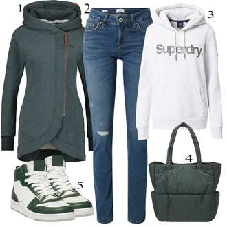 Outfit sa Obuća Tenisica Pull&Bear "Jesenski Outfit"