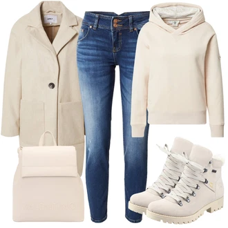 Teplé Outfit s Šedá/Béžová/Khaki/Stříbrný/Hnědá Šněrovací Kotníková Bota/Zimní kotníková bota/Bojová Bota/Teniska Zimní Tenisky/Trekingová Bota/Kožené pánské obuv/Kotníková Bota s Podšívkou/Nepromokavá Bota Rieker "Pěkný podzimní Outfit"