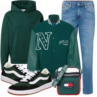Outfit mit Blau/Hellblau Damen 7/8-Länge Jeans/Knöchelstiefel/Boyfriend Jean/Sportschuhe/Cropped Jeans/Dad Jeans/Girlfriend Jeans/Low Rise Jean/Regular-Fit Jeans/Slim Fit Jeans/Straight Leg Jean/Tapered-Jeans SCOTCH & SODA "Schönes Freizeit Outfit"