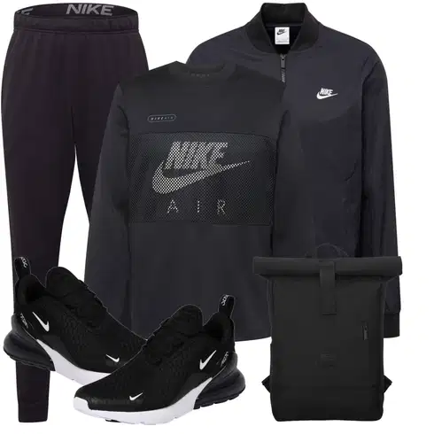 Elegant Schwarz/Dunkelblau Lange Hose/LaufHose/SportHose/JerseyHose/TrainingsHose/Unkategorisiert Nike kombinierenLook: Uni, Classic, Elegant, Schön, Outdoor, Sportlich