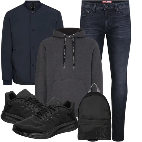 Schwarz Rucksack Calvin Klein Jeans kombinieren