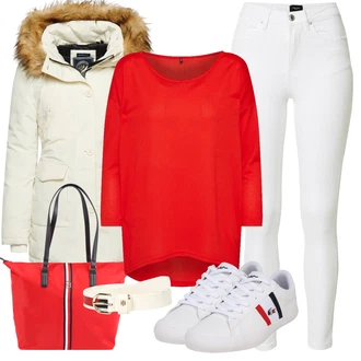 Outfit s Krémová/Pastelové barvy Nezařazené Superdry "Perfekt na podzim"