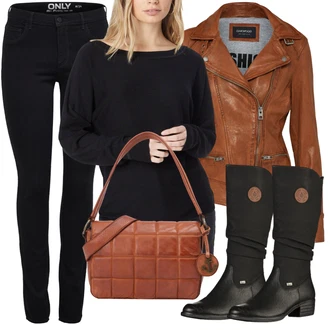 Outfit s Červená Dlouhé Kardigany/Taška Přes Rameno/Doplňek/Dlouhý Zimní Kabát/Dlouhá tylová sukně/Batoh/Dlouhý Svetr Harbour 2nd "Aktuální Basic Outfit"