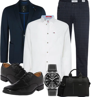 Business Outfits mit Schwarz Anzug S.Oliver "Business Outfits"