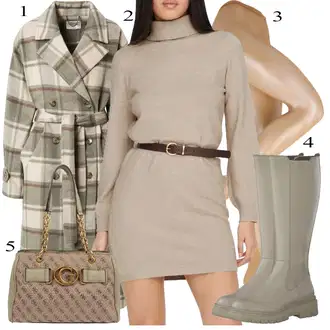 outfit mit Obleka JdY "Oblačila za jesen"