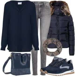 Stil, Western Outfit sa Tamnoplava Bluza s gumbom/Bluza koja se ne pegla/Slip-on Bluza/Poslovna Bluza/Bluza Dugih Rukava/Kožna jakna za muškarce/Bluza s Podignutim Ovratnikom/Bodija Bluze/Svilena bluza/Jednobojna Bluza Vila "Cool zimski outfit"Look: Stil, klasický, Lagano, Radna odjeća, Unisex, Ured