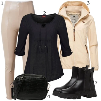 outfit mit Roza/Bež/Modra Zimska Jakna Ragwear "Zimska oblačila"