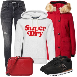 Outfit sa Crna Tenisica New Balance "Cool zimski outfit"