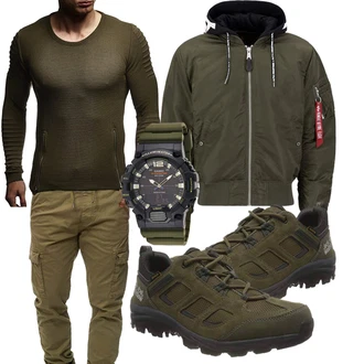 Outfit mit Schwarz Unkategorisiert Jack Wolfskin "Cooles Herbst Outfit"