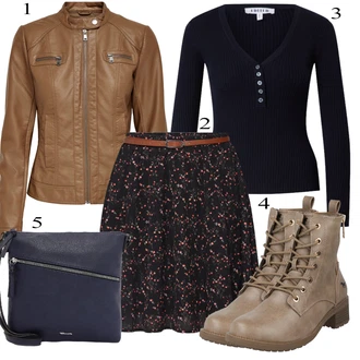outfit mit Črna Krilo About You "Zimska oblačila"