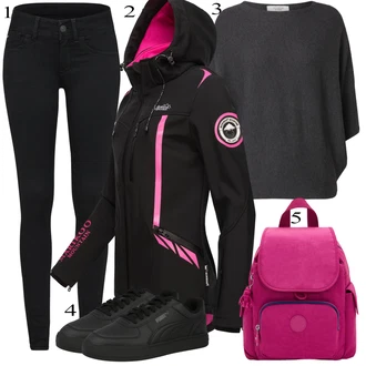 outfit mit Črna Superga Puma "Padajoča oblačila"