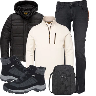 Outfit mit Schwarz Stiefel Lico "Cooles Herbst Outfit"