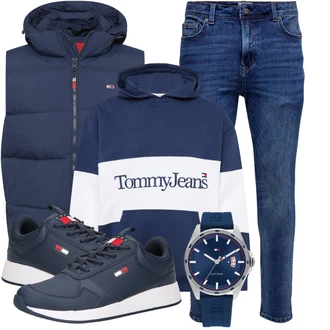 Outfit mit Blau/Hellblau/Dunkelblau Damen 7/8-Länge Jeans/Leder Schuhe/Slim Fit Jeans/Push up Jeans/Knöchelstiefel/ThermoJeans/Cropped Jeans/Lederjacke/Tapered-Jeans/SchlupfJeans/CapriJeans/Jeans mit Schlitz/Sportschuhe/Winterjacke/Regular-Fit Jeans Only & Sons "Cooles Herbst Outfit"