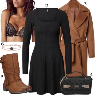 Zimske Outfiti mit Črna Nedrček JETTE "Zimska oblačila"