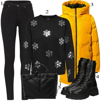 outfit mit Prešita Jakna/Zimska Jakna VERO MODA "Zimska oblačila"