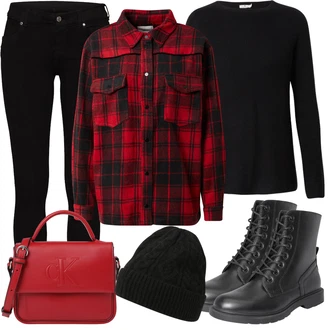 Dlouhé / Maxi Outfit s Červená Taška/Dlouhý Zimní Kabát/Dlouhá tylová sukně/Dlouhé Šaty/Doplňek Calvin Klein "Cool Winter Outfit"