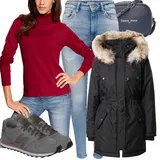 High Waist Džíny s Leskem Outfity image