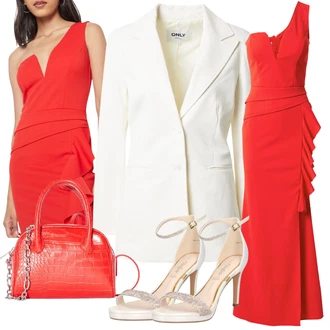 Outfit s Červená Dlouhá Halenka/Dlouhý Zimní Kabát/Zimní Pletené Šaty/Dlouhé Kardigany/Svetrové Šaty/Dlouhá tylová sukně/Dlouhý Svetr Wal g. "Fantastický for Event"