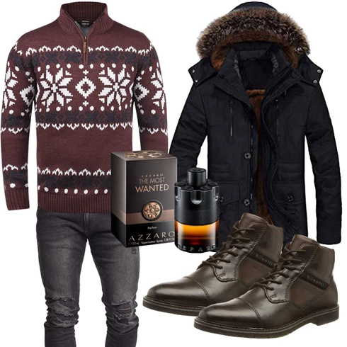Lang Schwarz Übergangsjacke Herbstjacke/Kapuzenjacke/Parka-übergangsjacke/Wachsjacke/Winter Parka/Winterjacke FTCayanz kombinieren mit Schwarz Übergangsjacke Herbstjacke/Kapuzenjacke/Parka-übergangsjacke/Wachsjacke/Winter Parka/Winterjacke FTCayanz