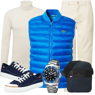 7/8-lang Outfit mit Khaki/Beige Musselin Hose/Boyfriend Hose/Paperbag Hose/Twill Hose/Carpenter Hose/CordHose/BaumwollHose/BügelfaltenHose ABOUT YOU Limited "Freizeit Outfit"